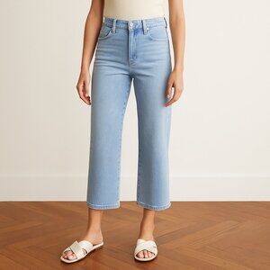 Paige Nellie Wide Crop Jeans | Everlong Wash | Size 29 | NWOT